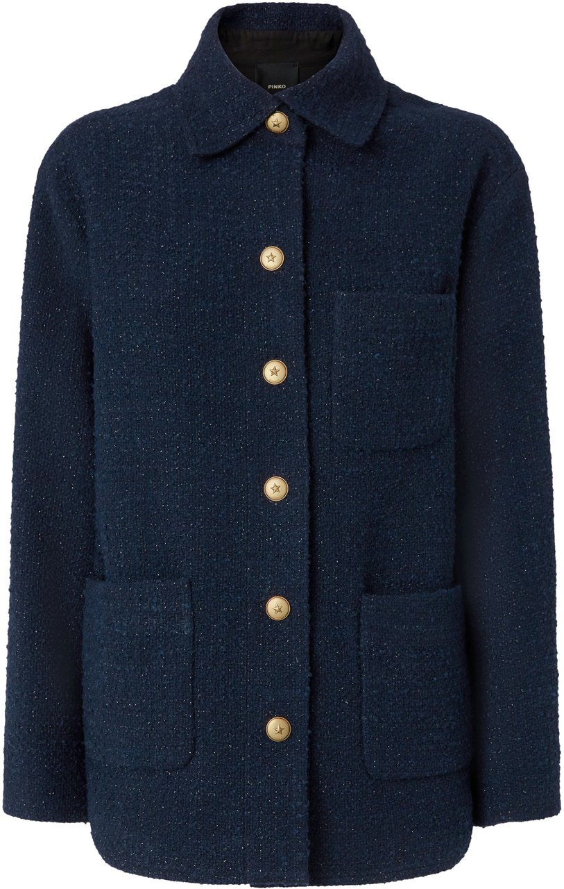 Pinko Jackets Blu Tenebra Blauw