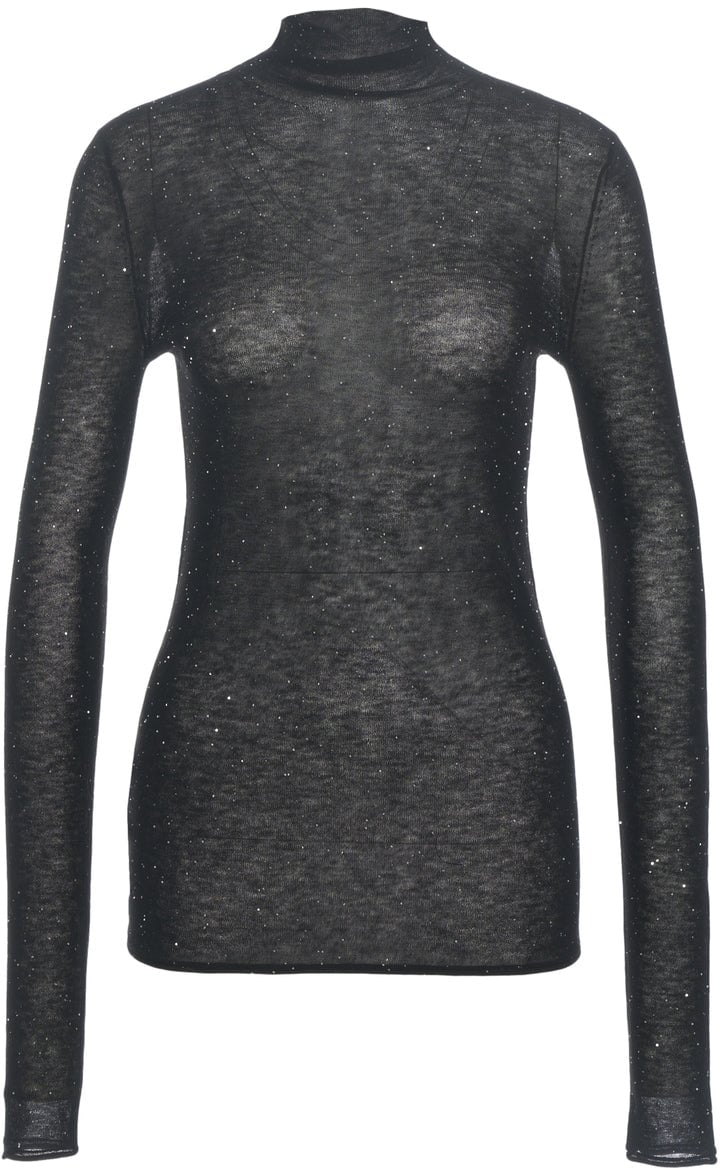 Pinko Top with turtleneck Zwart