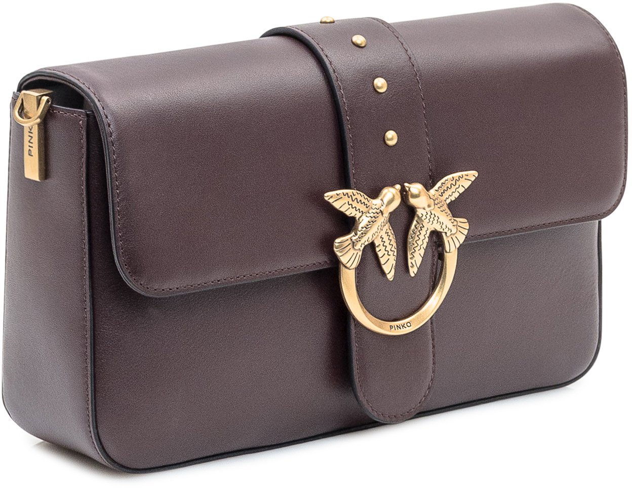 Pinko Borsa Love One Classic Pinko Marrone Rood