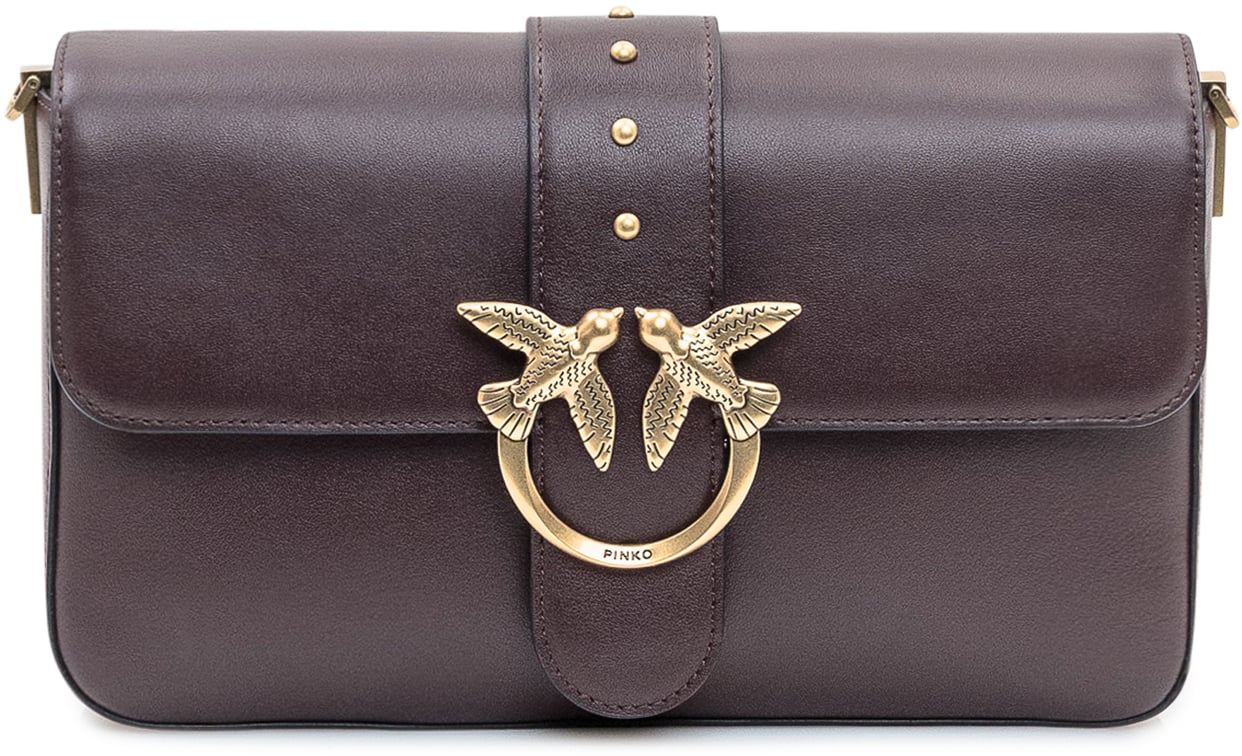 Pinko Borsa Love One Classic Pinko Marrone Rood