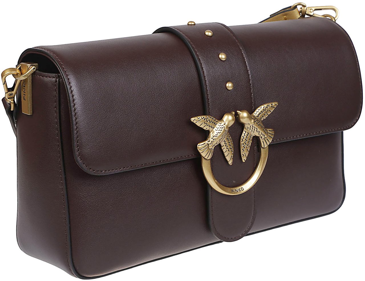 Pinko Love One Classic Slouchy Mb Charms Bag Red Rood