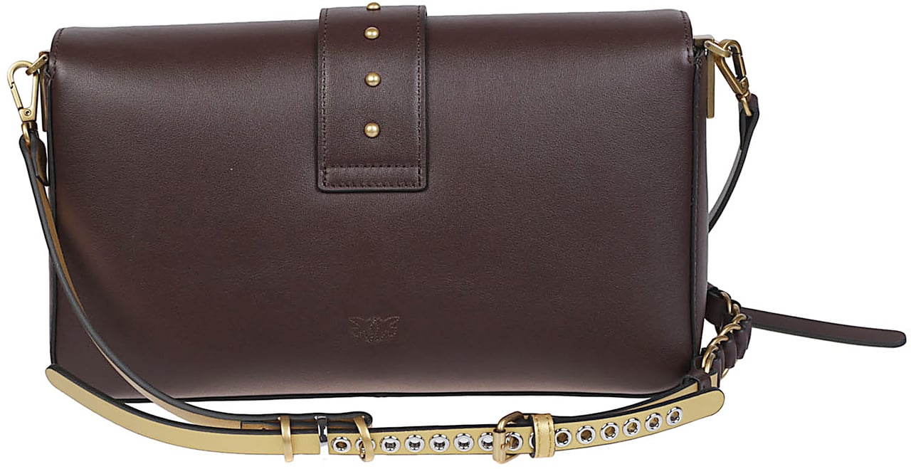 Pinko Love One Classic Slouchy Mb Charms Bag Red Rood