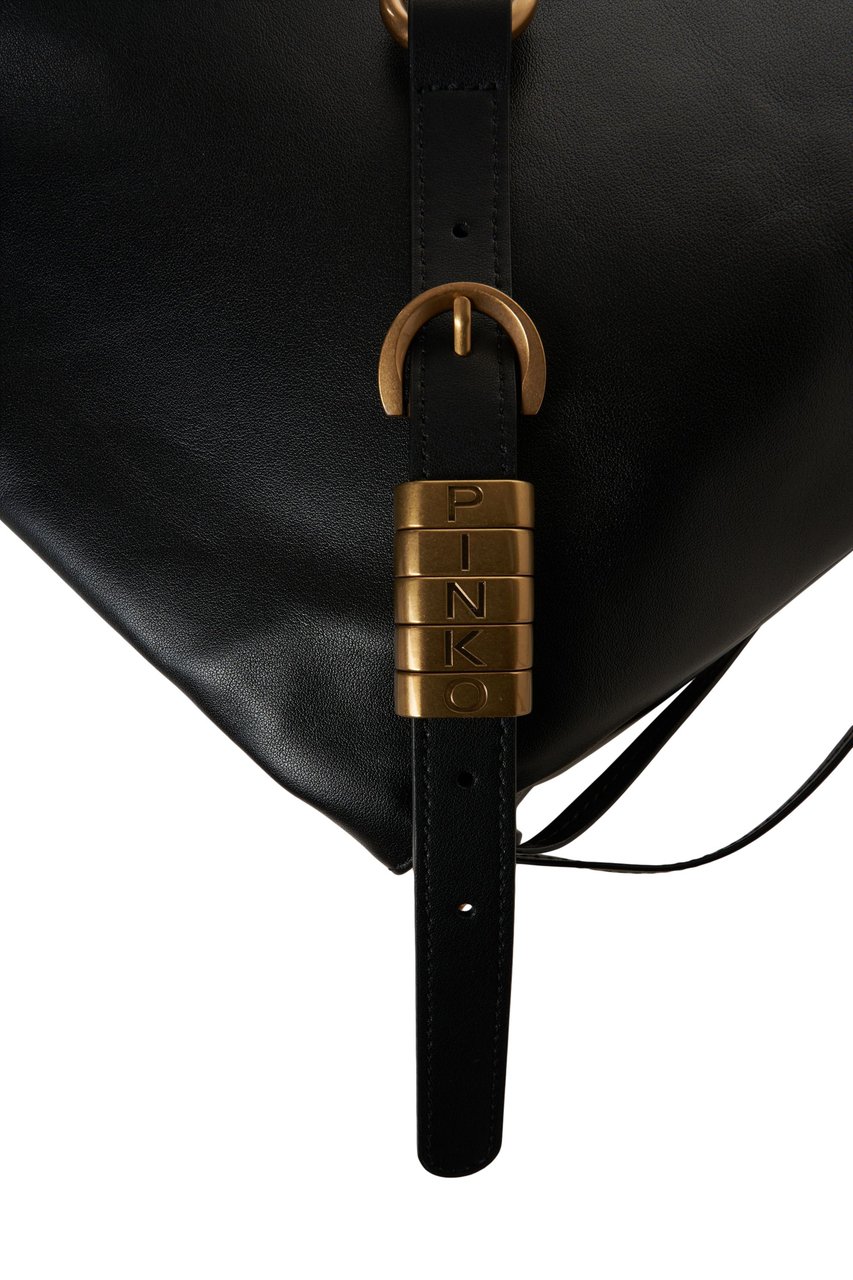 Pinko Clutch maxi in pelle Zwart