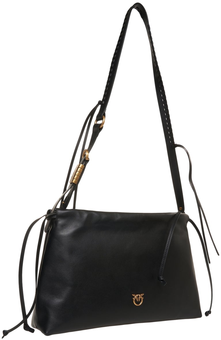 Pinko Clutch maxi in pelle Zwart