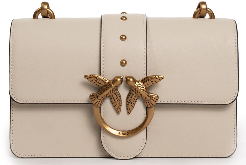 Pinko Bags Bianco Setaantique Gold Goud