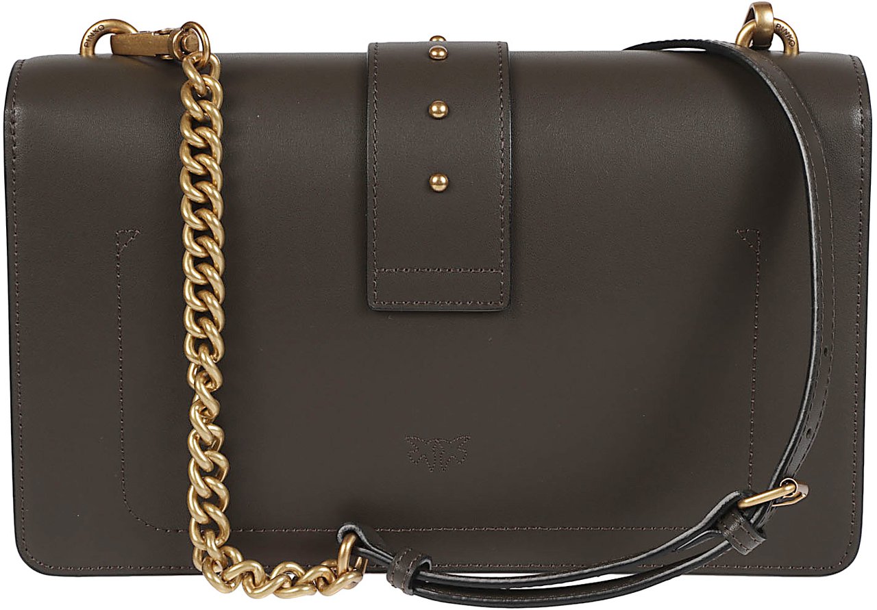 Pinko Love One Classic Bag Green Groen