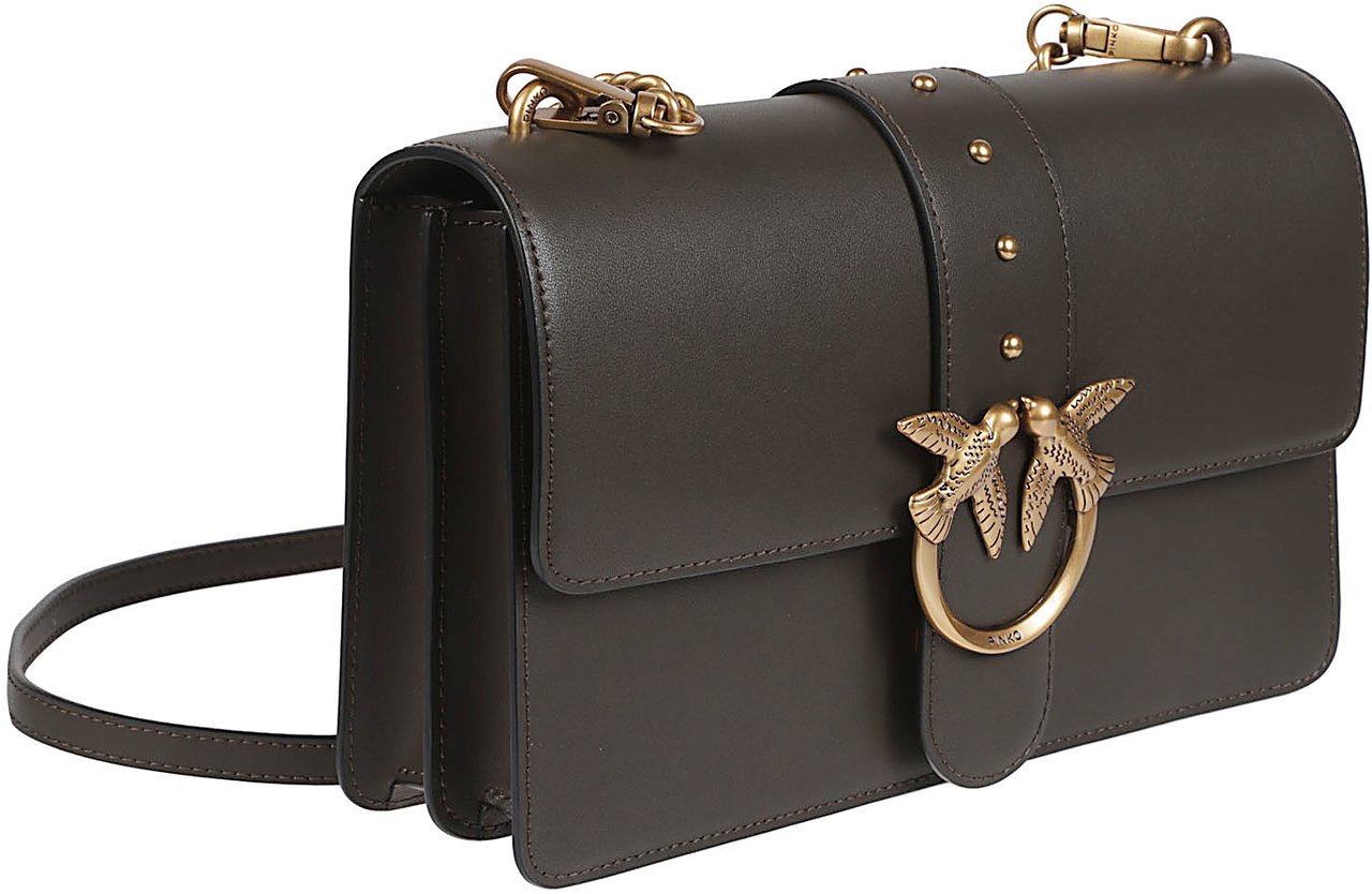 Pinko Love One Classic Bag Green Groen