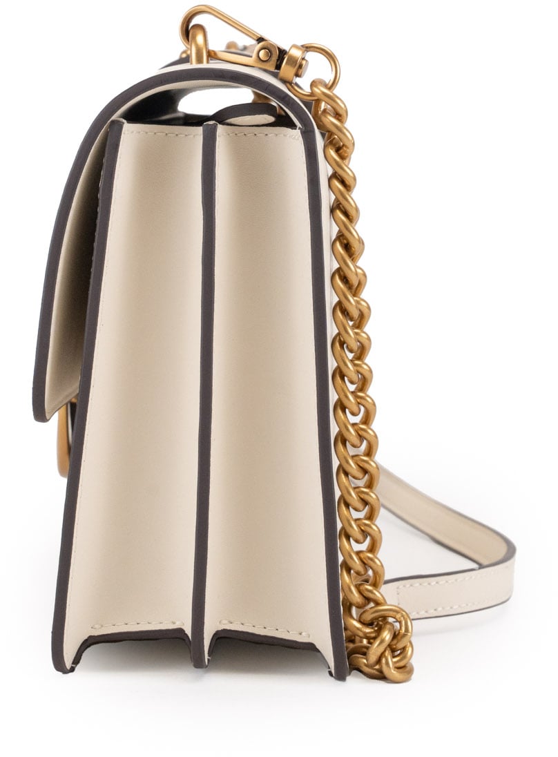 Pinko Bags Bianco Setaantique Gold Goud