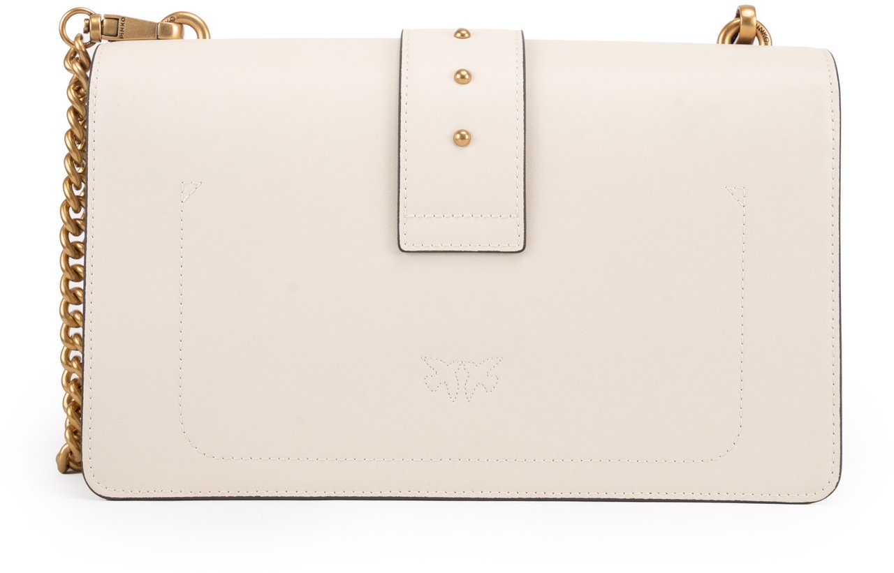 Pinko Bags Bianco Setaantique Gold Goud