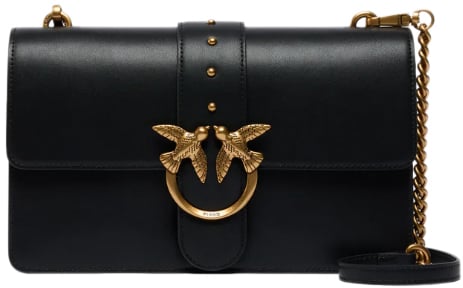 Pinko Love One Classic St. Cl Nero-Antique Gold Zwart