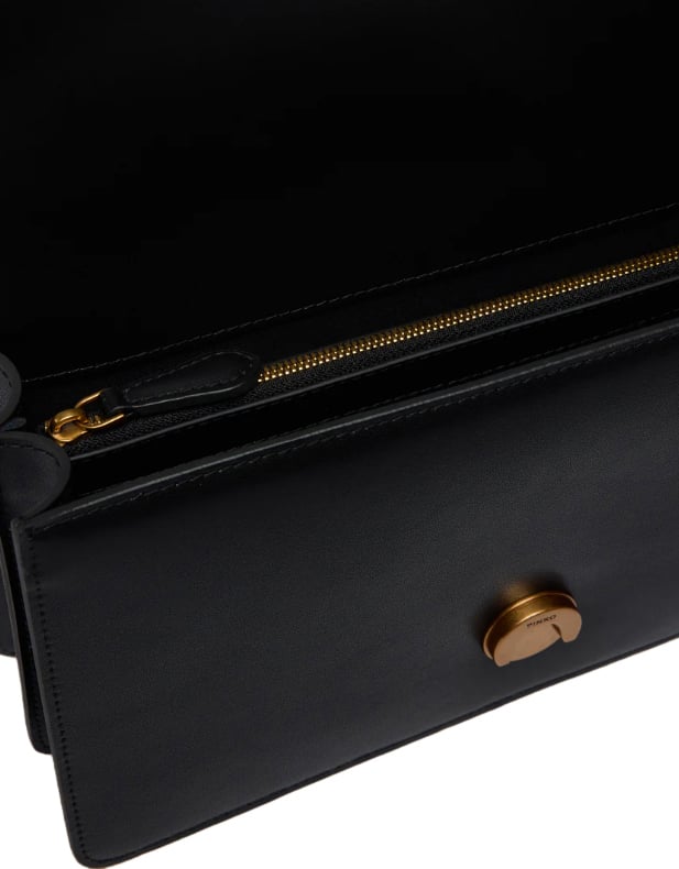 Pinko Love One Classic St. Cl Nero-Antique Gold Zwart