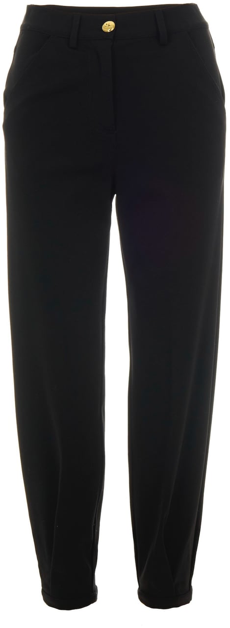 Pinko Trousers Nero Limousine Zwart
