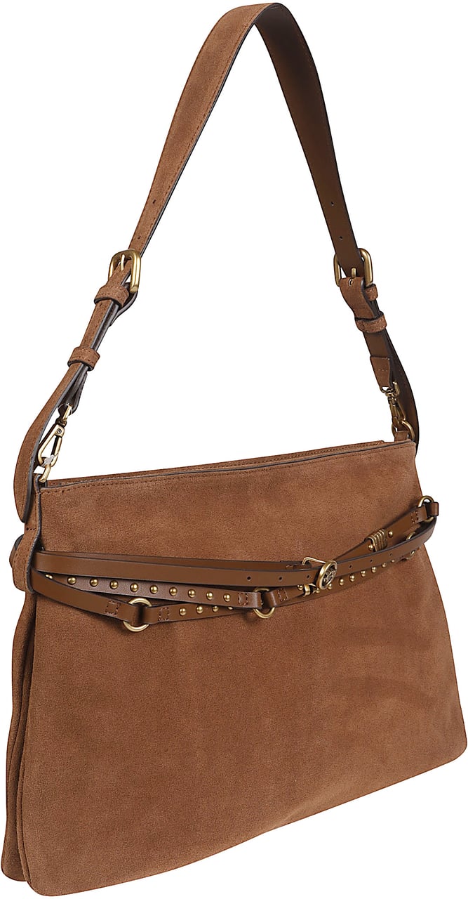 Pinko Belt Big Bag Brown Bruin