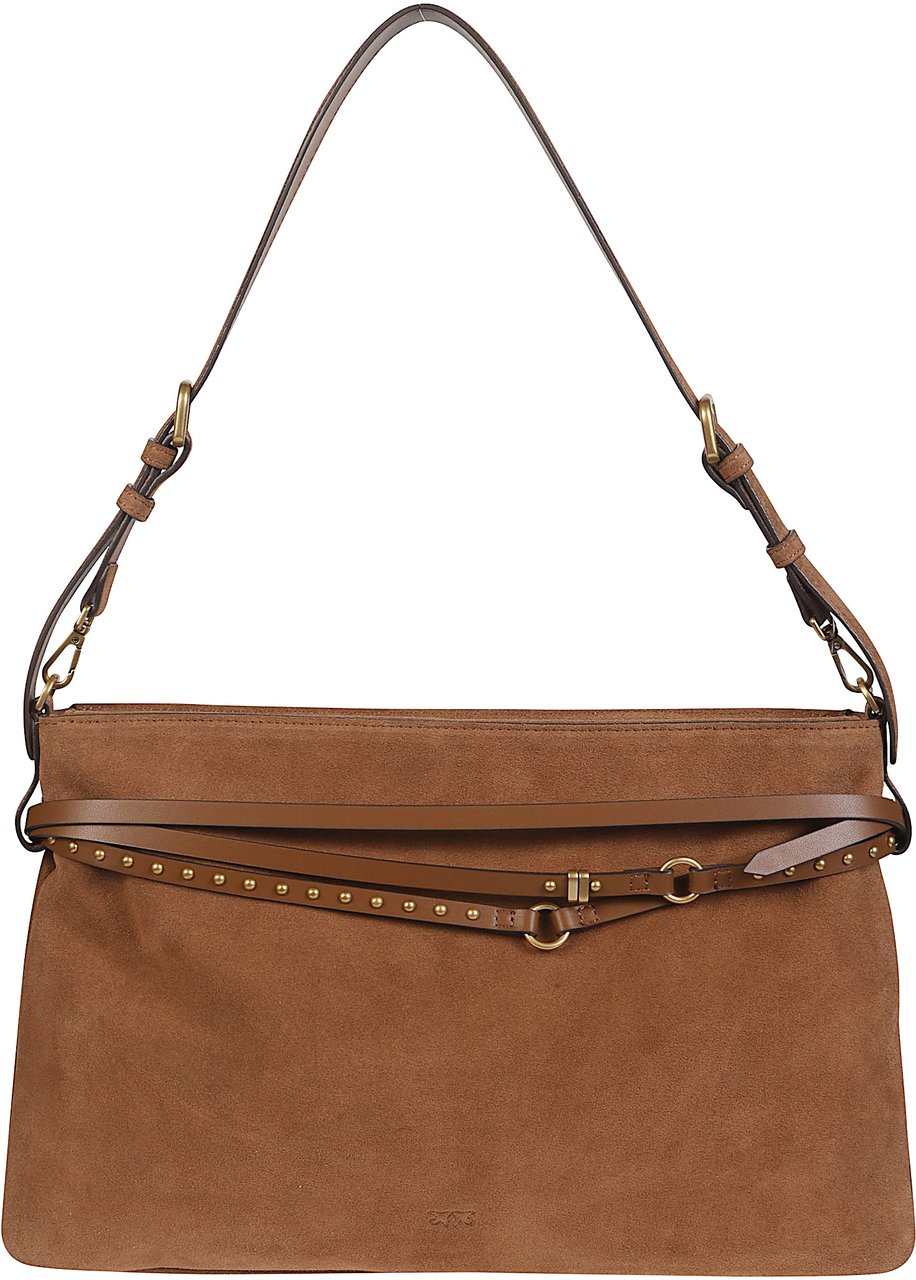 Pinko Belt Big Bag Brown Bruin