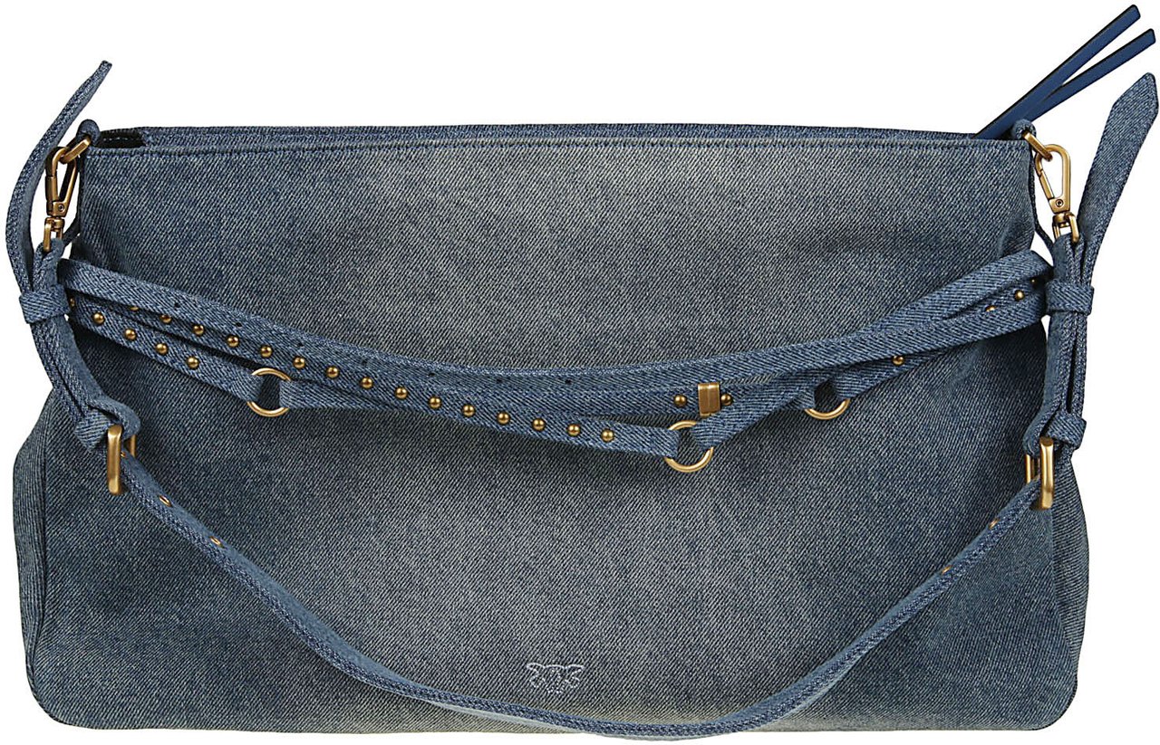 Pinko Big Belt Bag Blue Blauw