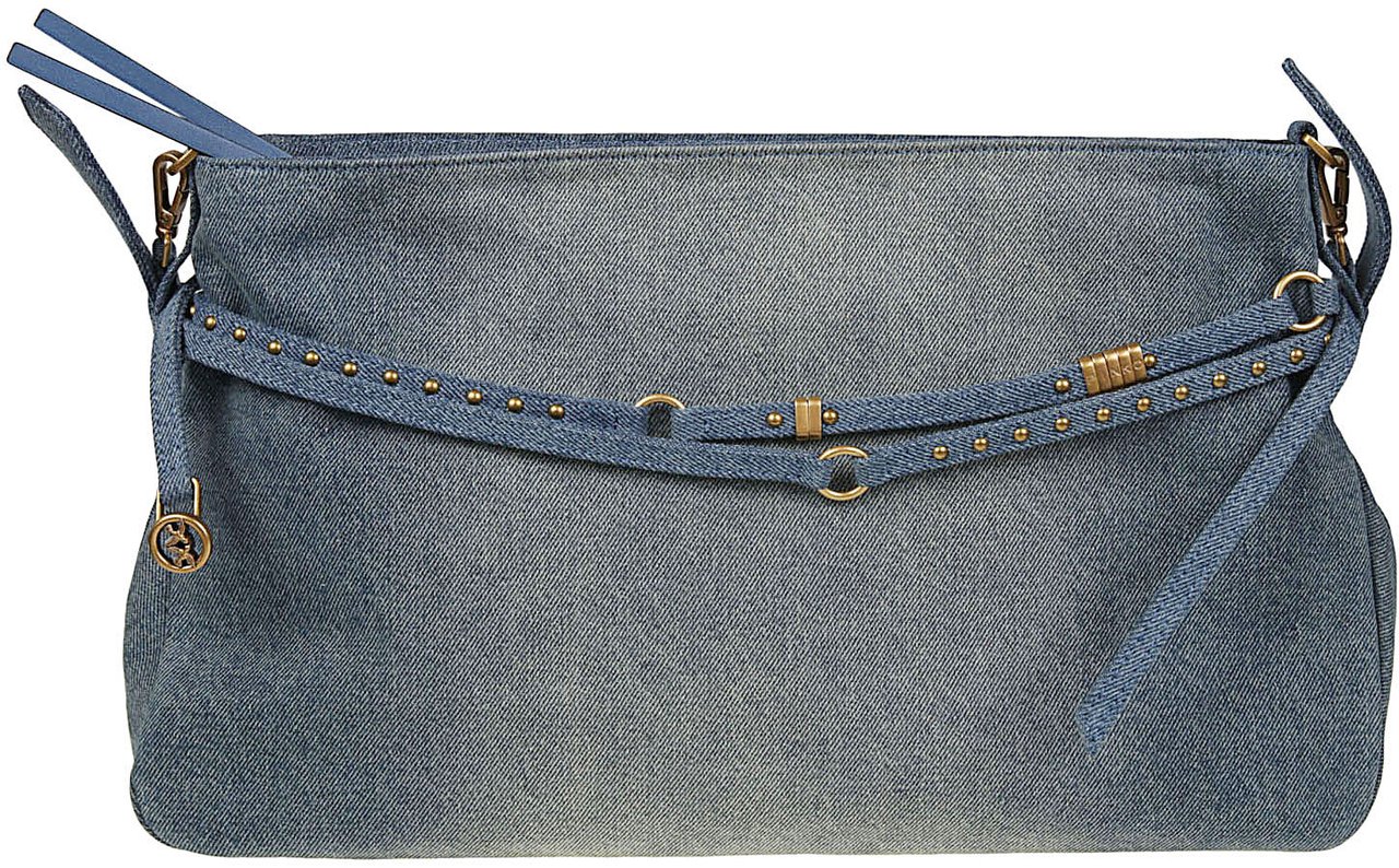 Pinko Big Belt Bag Blue Blauw