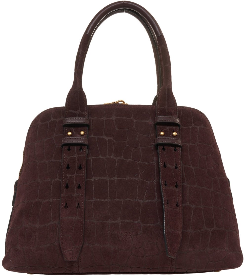 Pinko Suede handbag 'Escape' Rood