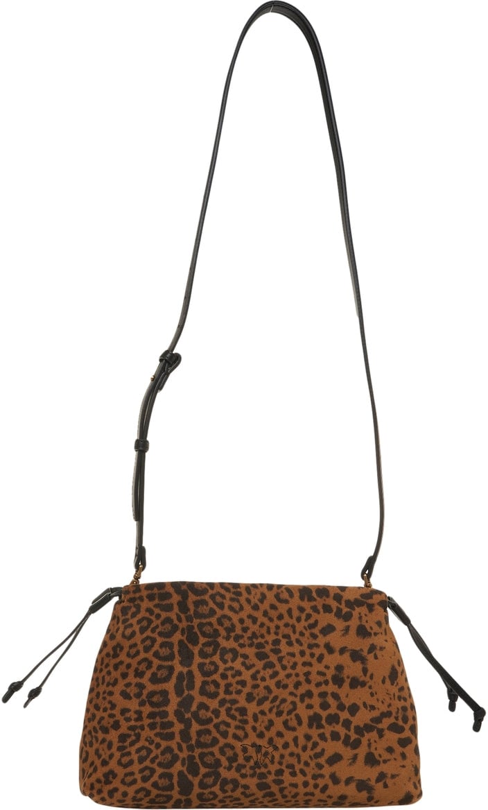 Pinko Mini clutch with animal print Bruin
