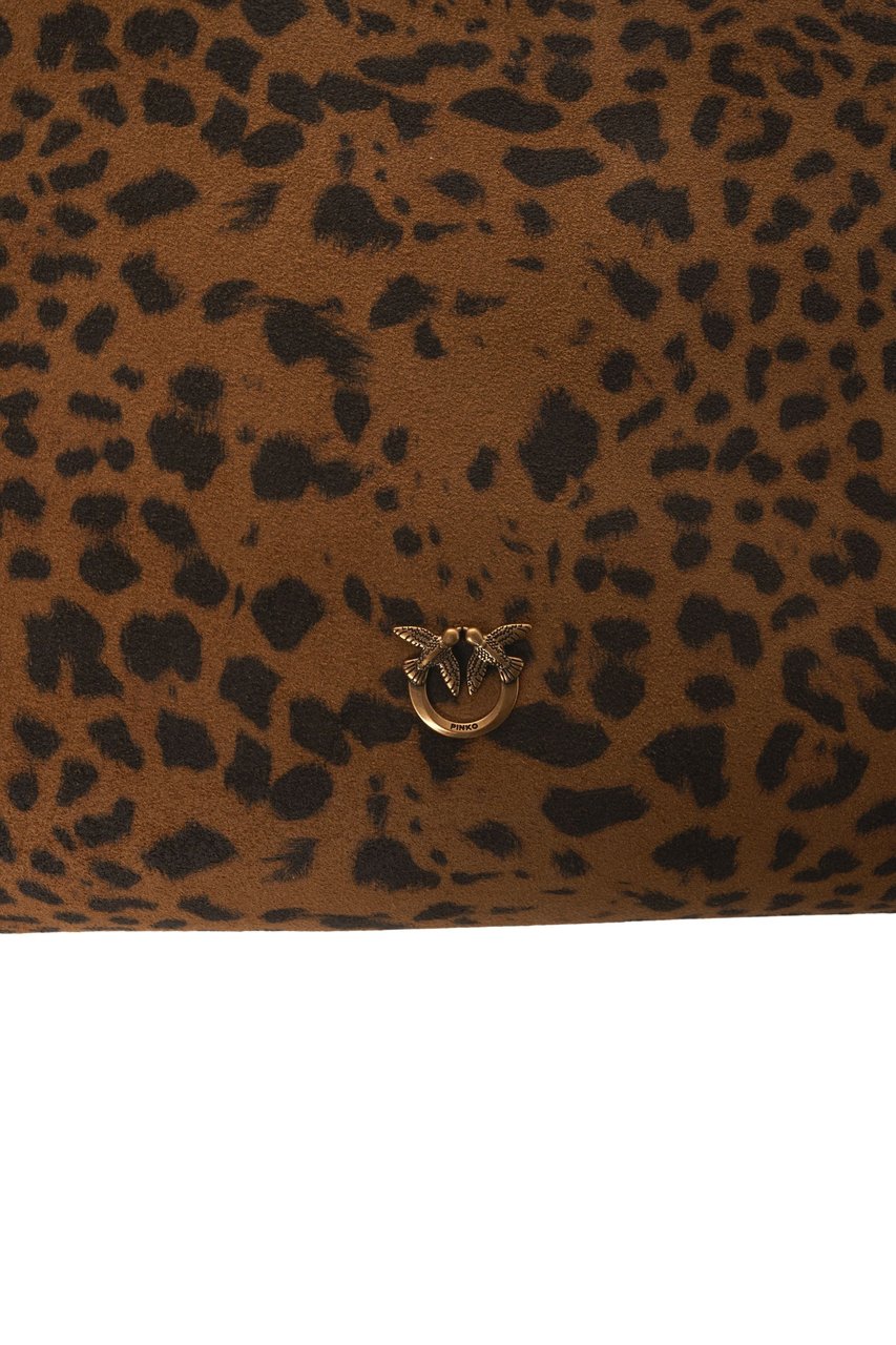Pinko Mini clutch with animal print Bruin