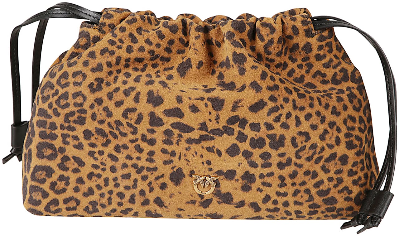 Pinko Mini Clutch Bag Brown Bruin