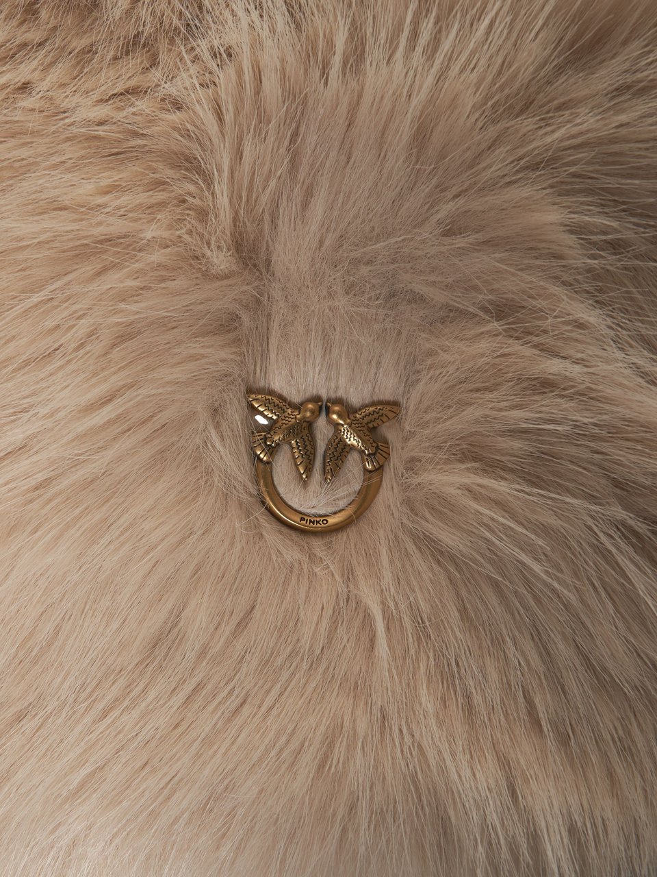 Pinko Borsa in ecopelliccia 'Aspen' Beige