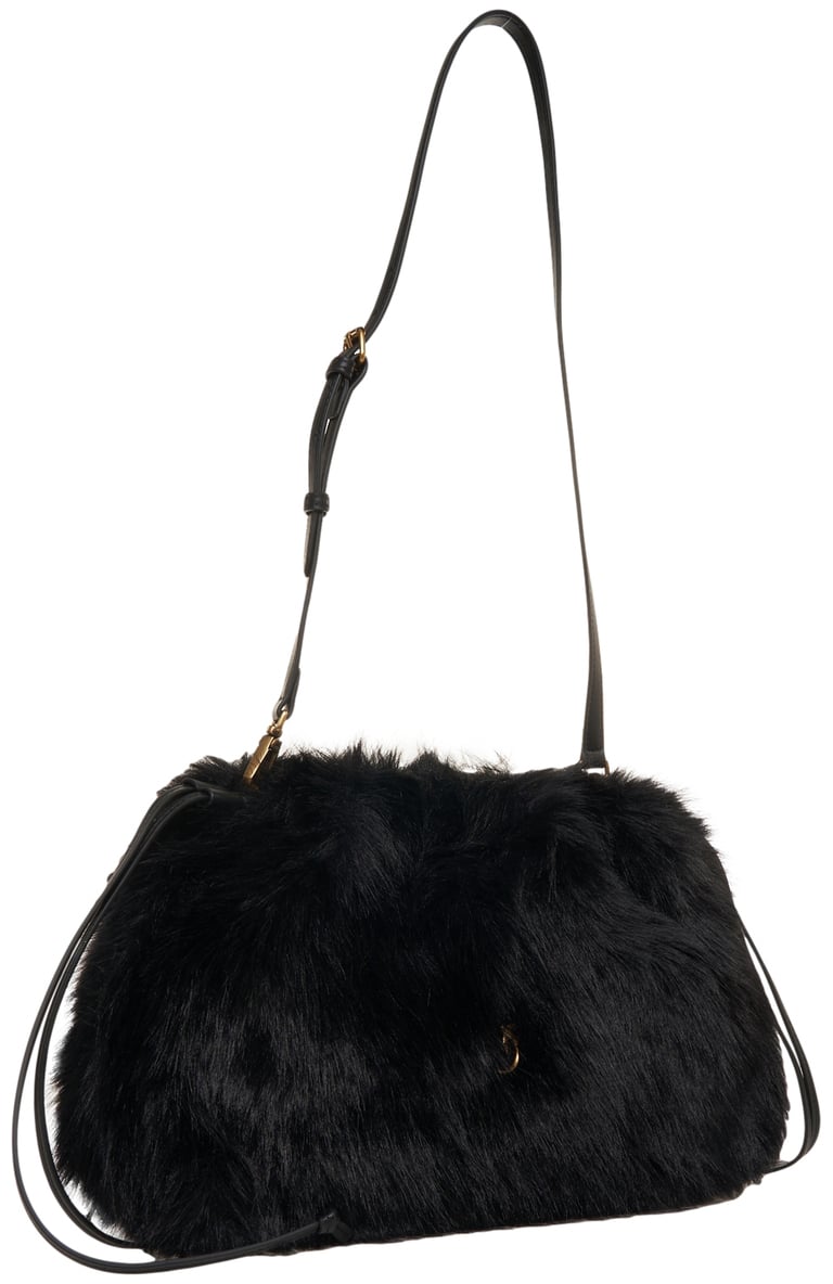 Pinko Borsa in ecopelliccia 'Aspen' Zwart