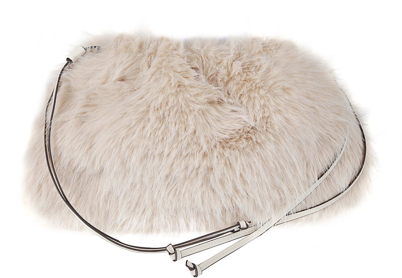 Pinko Maxi Clutch Bag Nude & Neutrals Beige