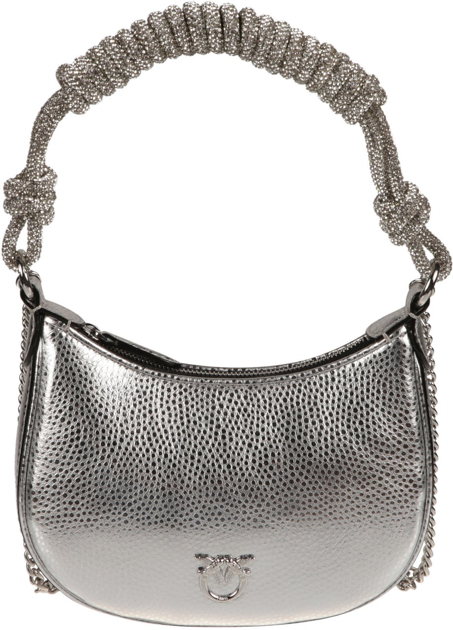 Pinko Half Moon Baby Bag Metallic Metallic