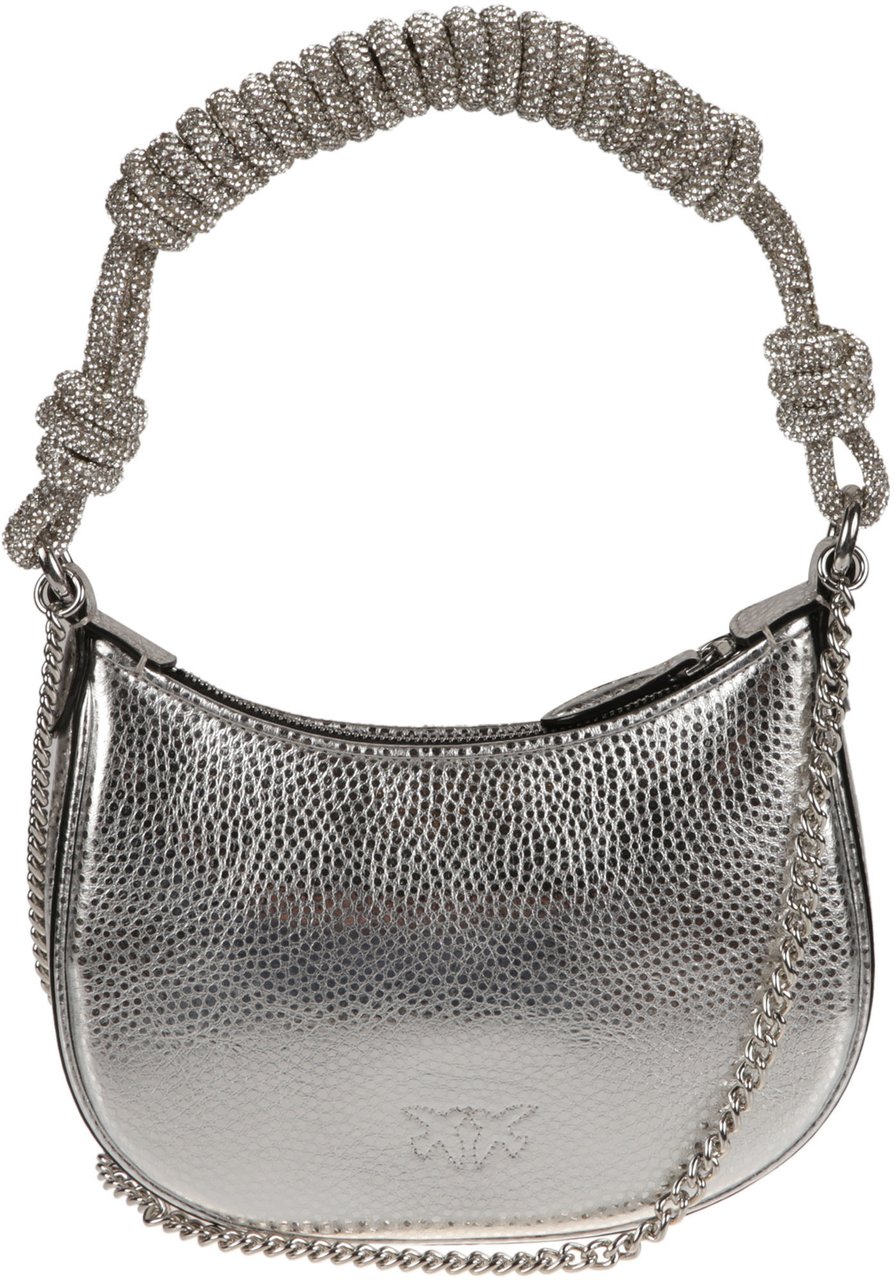 Pinko Half Moon Baby Bag Metallic Metallic