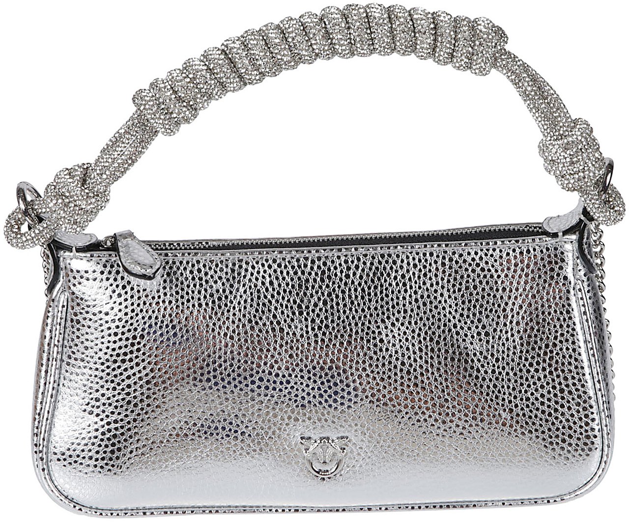 Pinko Half Moon Mini Baguette Bag Metallic Metallic