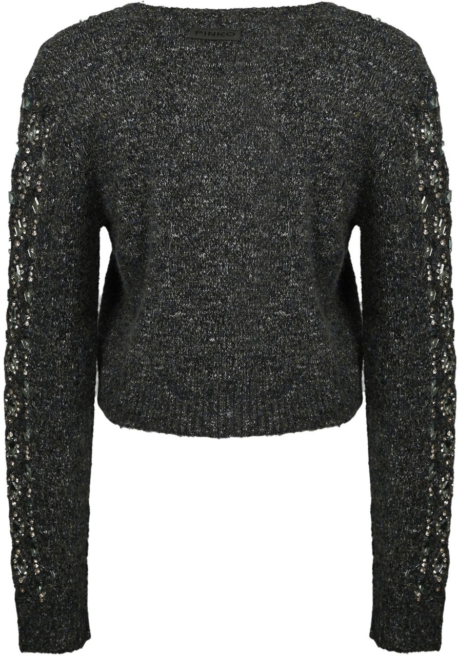 Pinko Sweaters Grigiobluverde Grijs