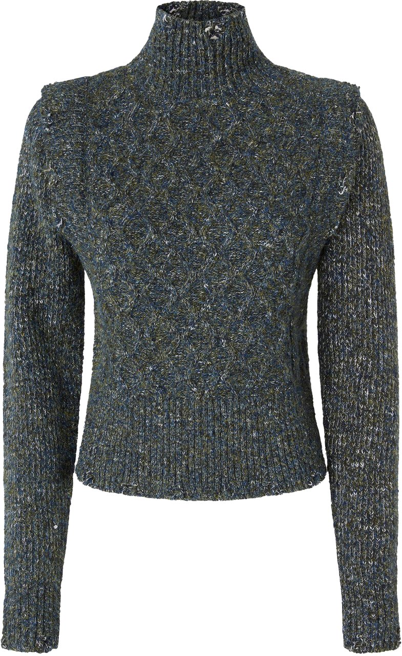 Pinko Sweaters Grigiobleverde Grijs