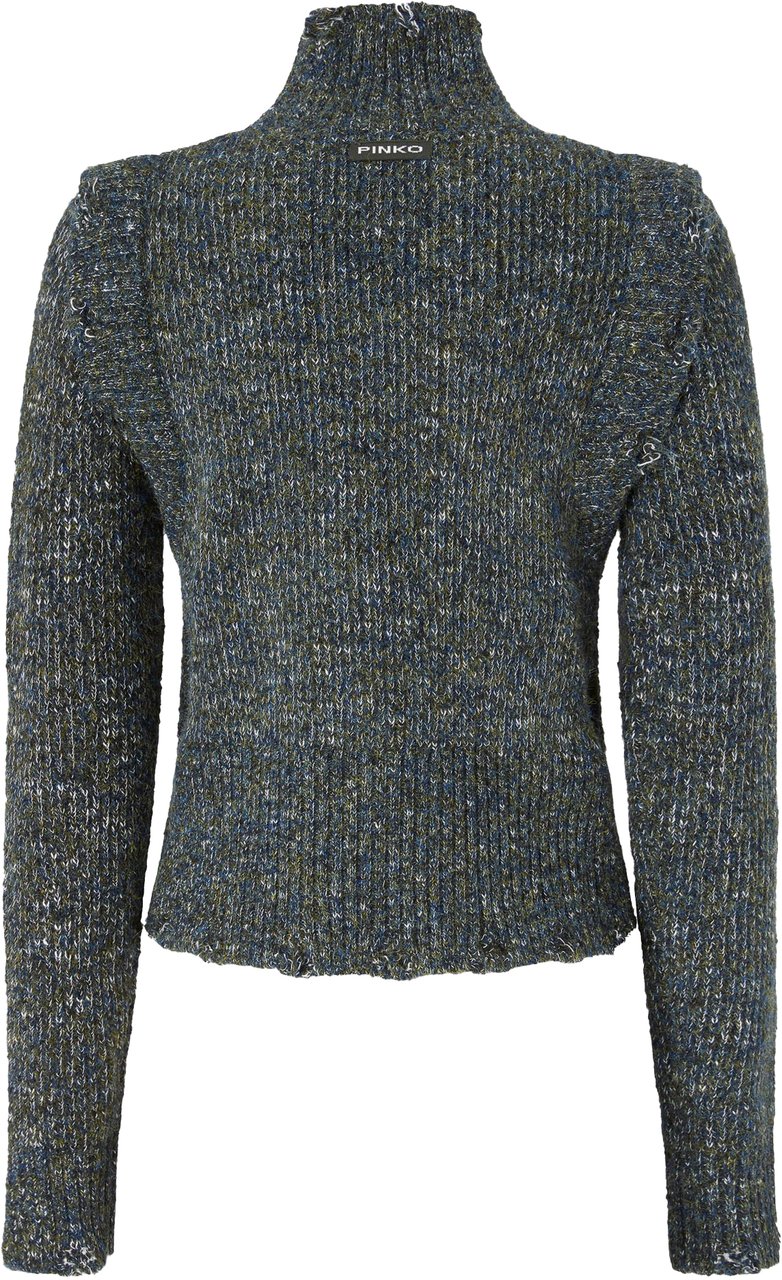 Pinko Sweaters Grigiobleverde Grijs