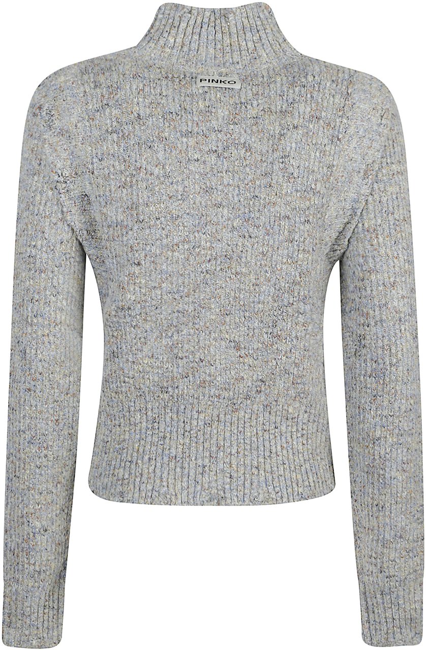 Pinko Proud Mary Turtle Neck Sweater Green Groen