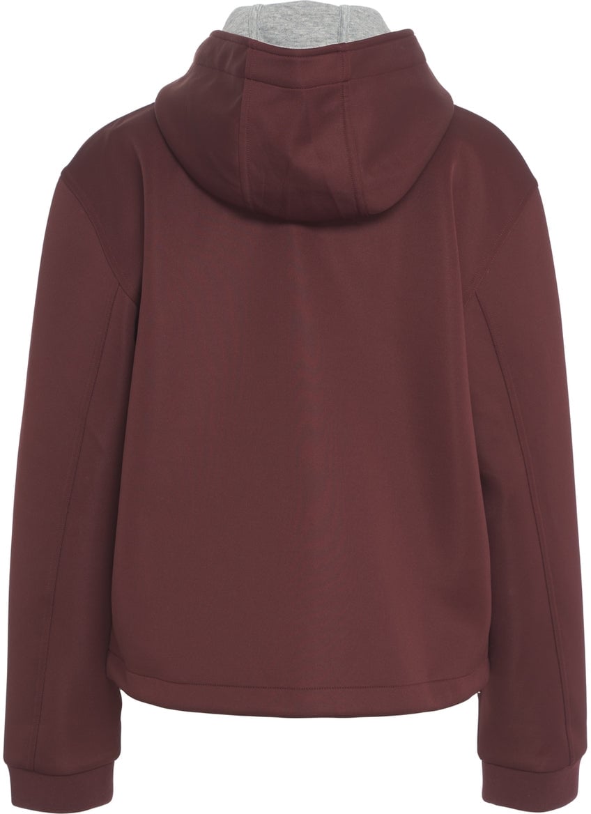 Pinko Hooded jacket with appliques Rood