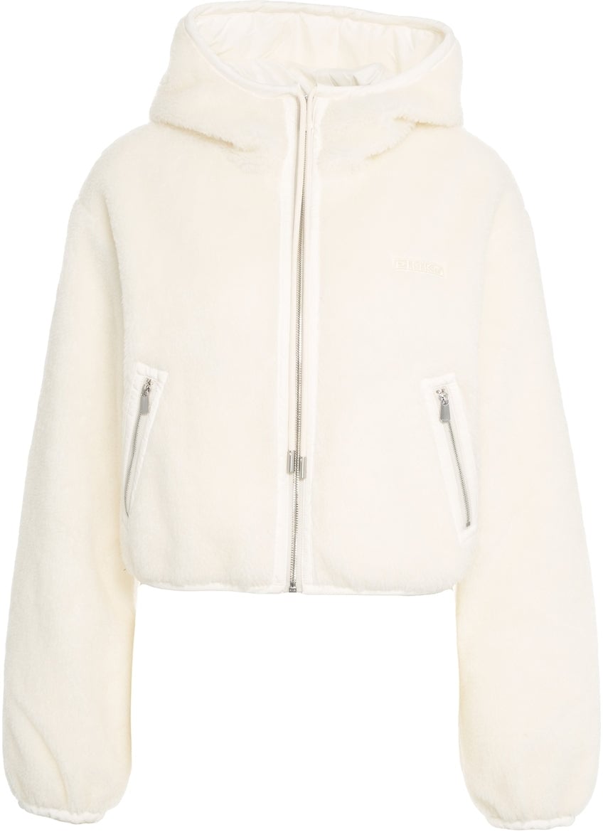 Pinko Faux fur jacket 'Milagros' Wit