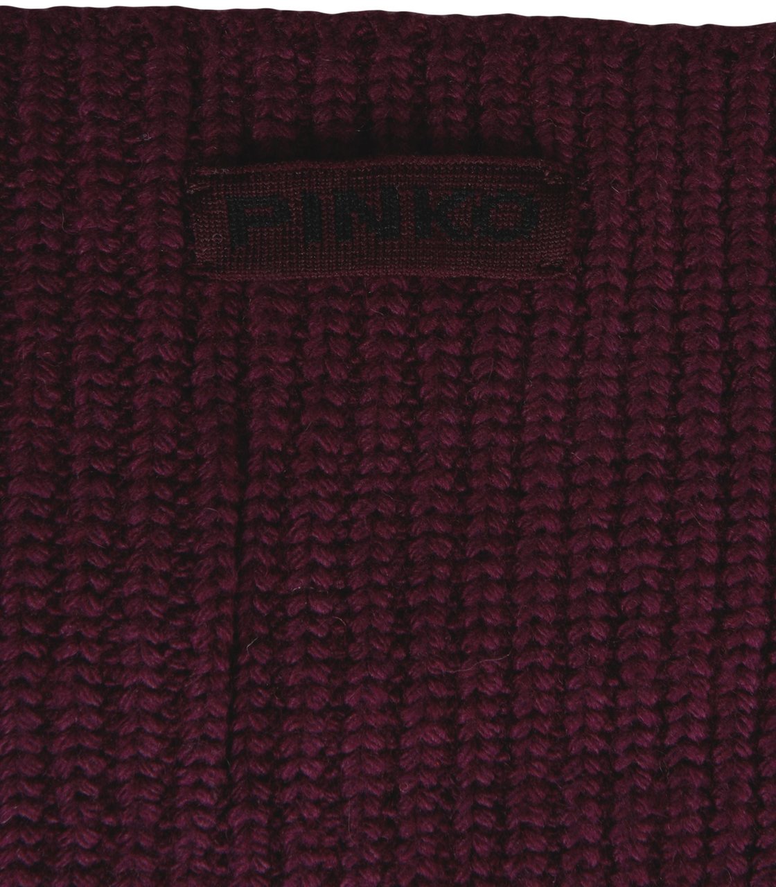 Pinko Ribbed scarf 'Slovenia' Rood