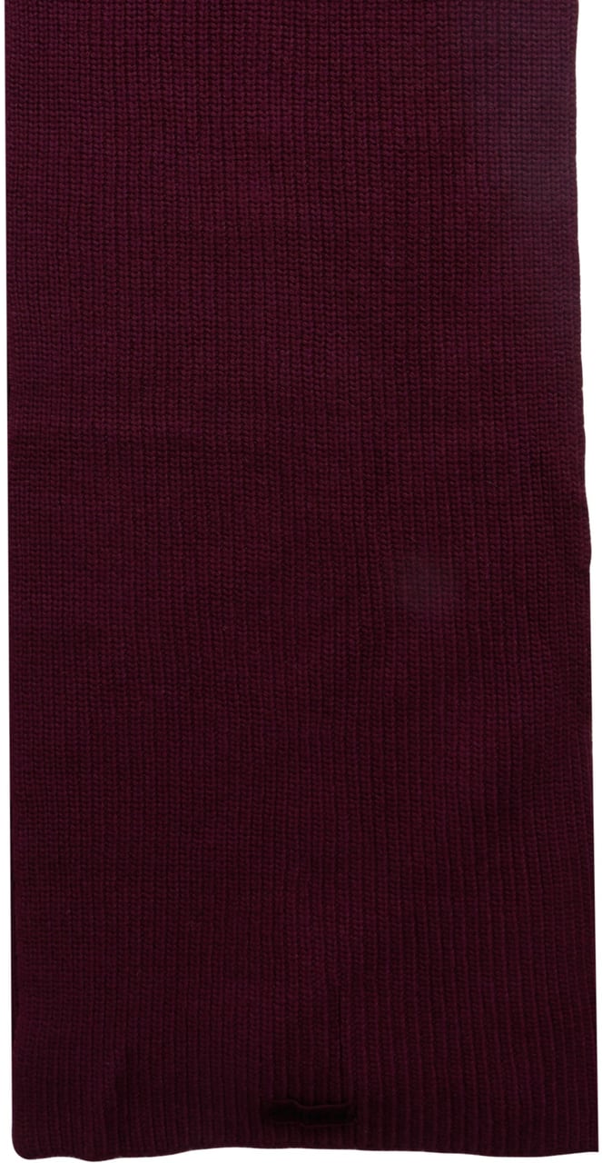 Pinko Ribbed scarf 'Slovenia' Rood