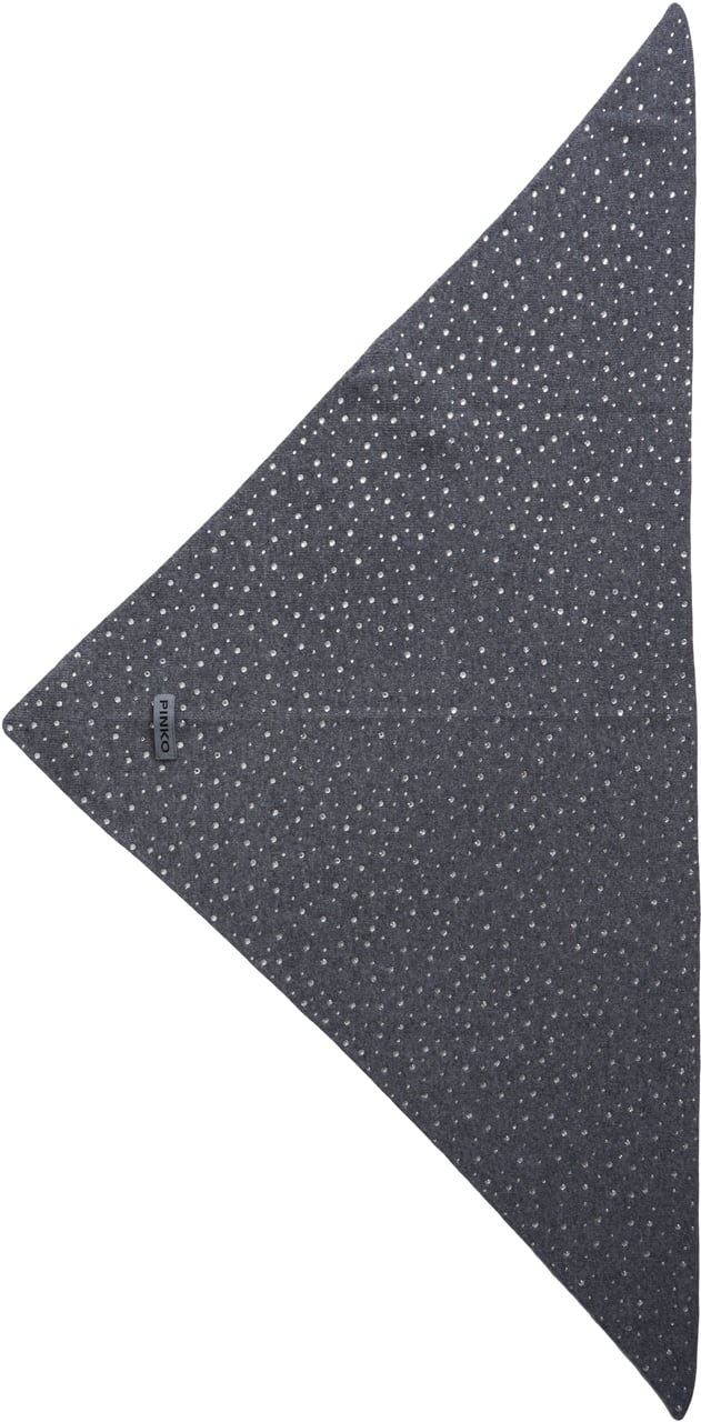 Pinko Scarf with rhinestones 'Svizzera' Grijs