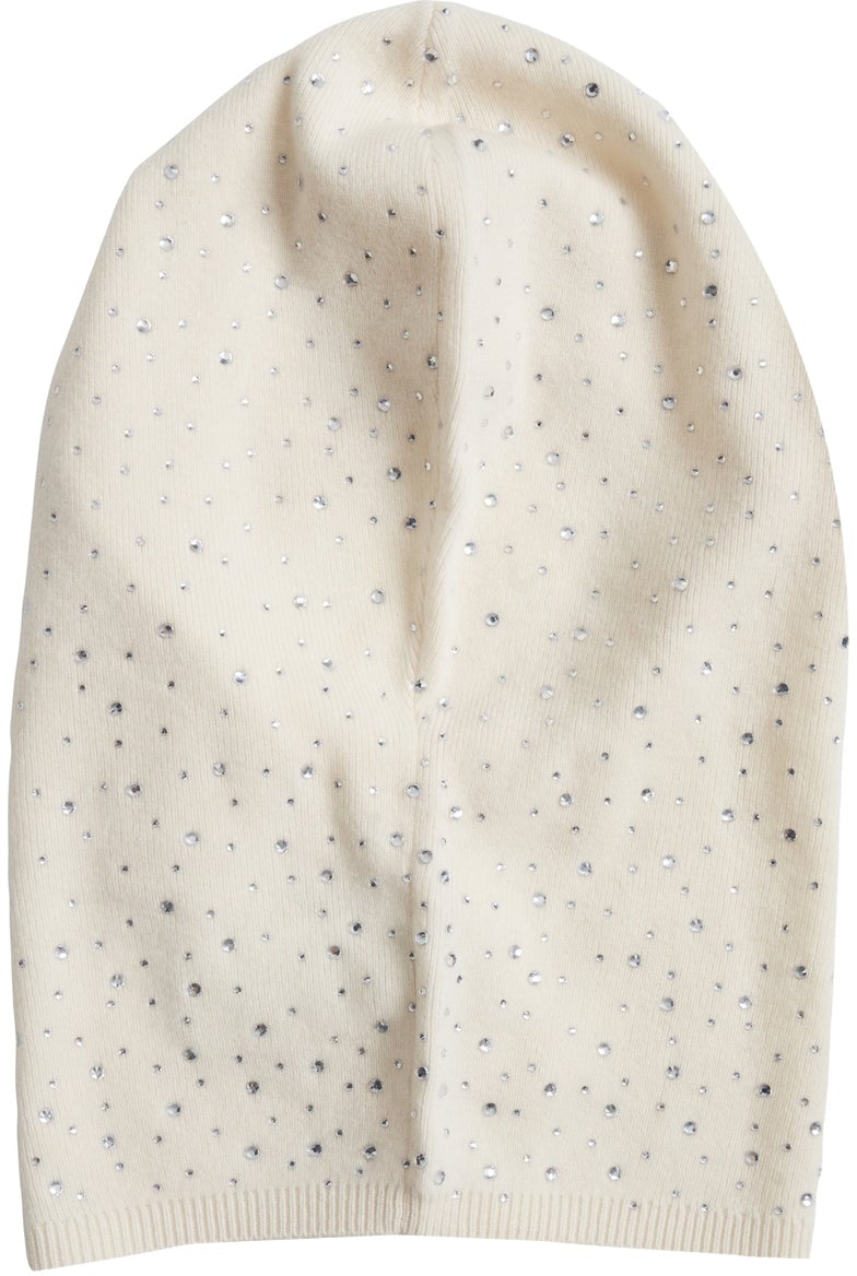 Pinko Balaclava with rhinestones 'Finlandia' Wit