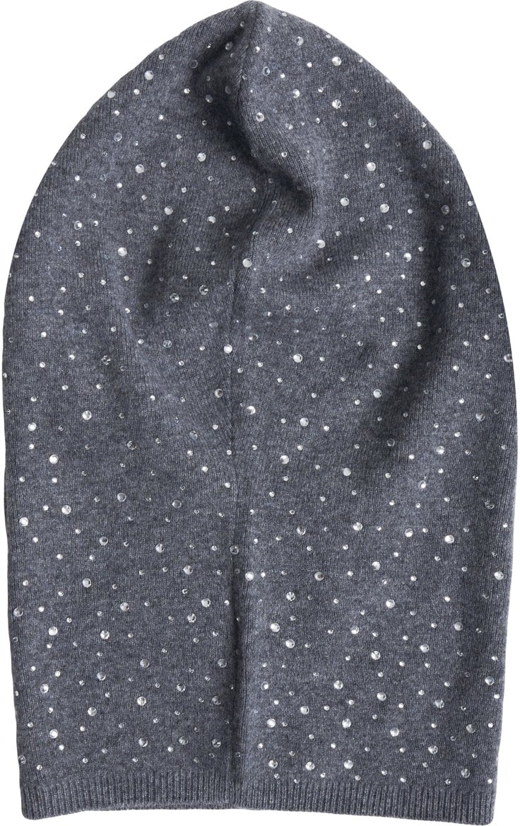 Pinko Balaclava with rhinestones 'Finlandia' Grijs