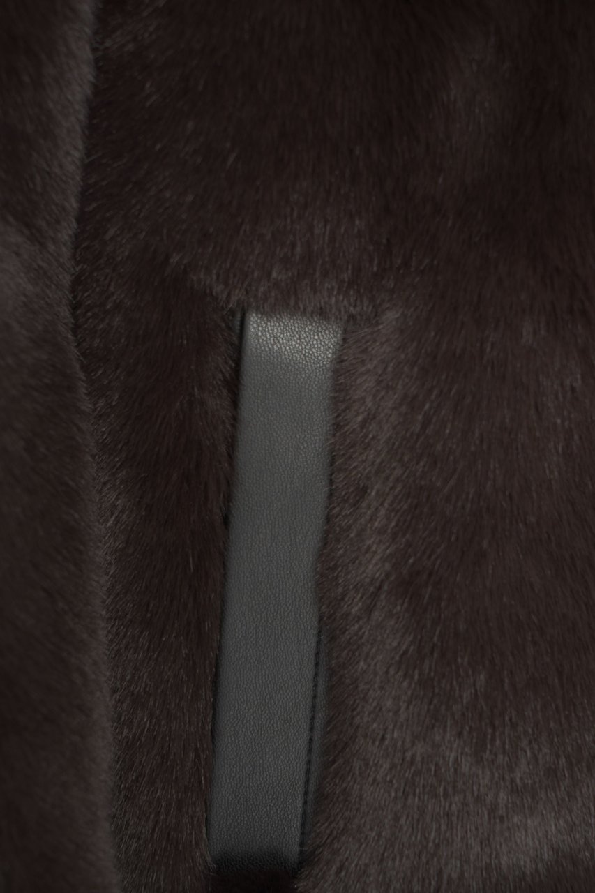 Pinko Faux fur jacket Bruin