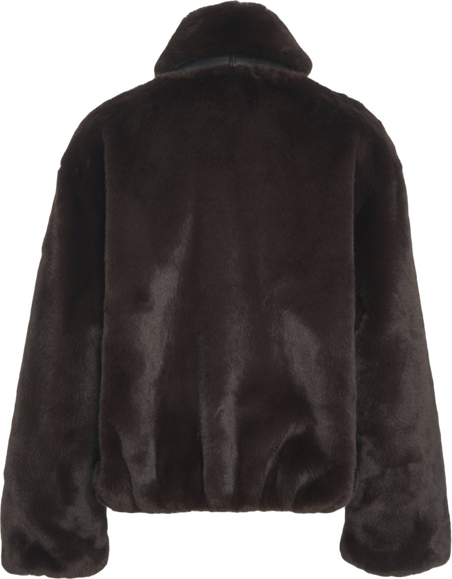 Pinko Faux fur jacket Bruin