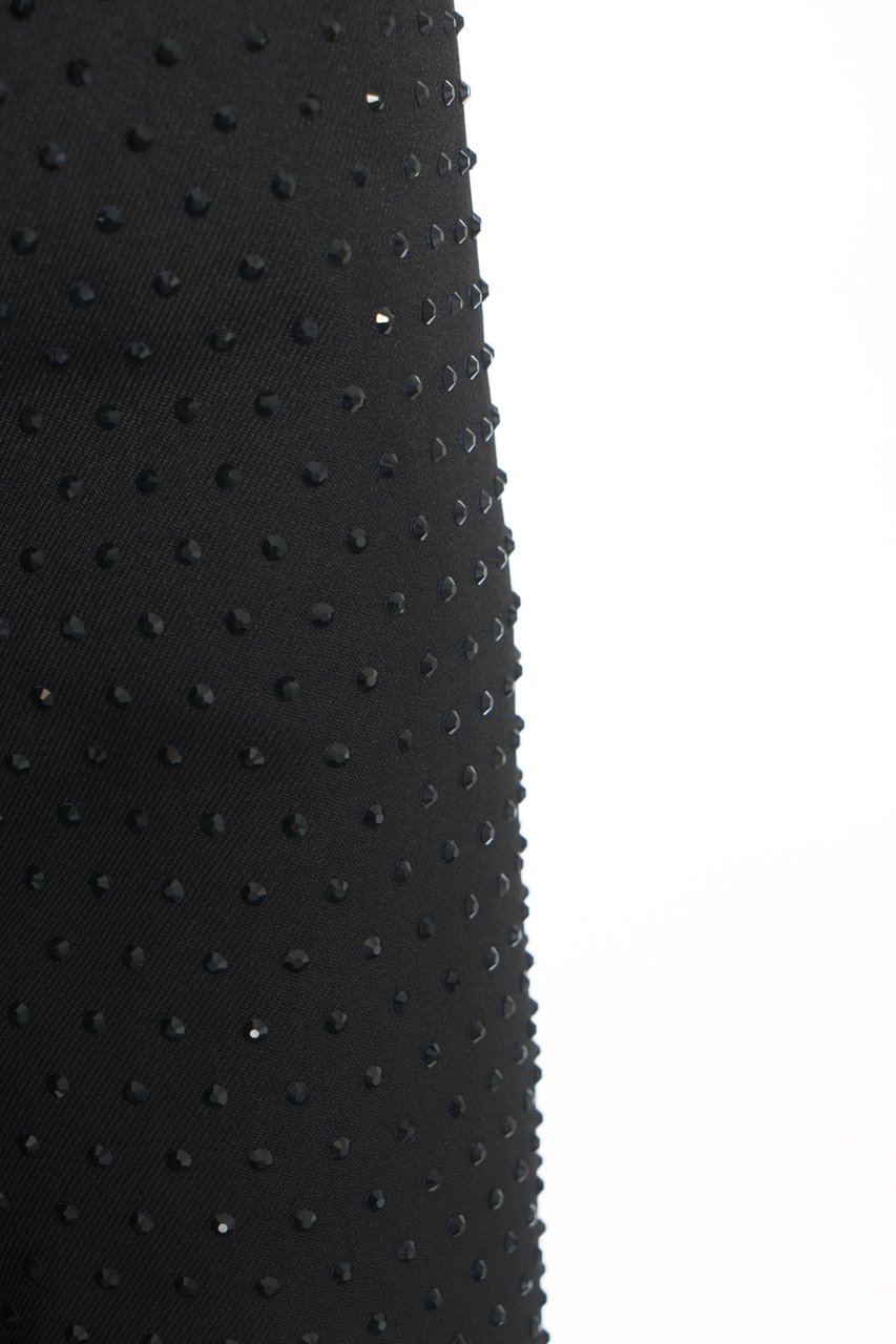 Pinko Down jacket with rhinestones Zwart