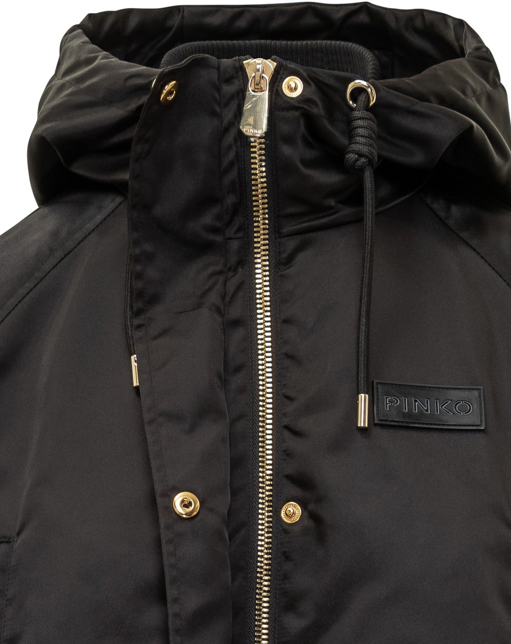 Pinko Cappotto Pinko Delma Imbottito con Cappuccio Zwart