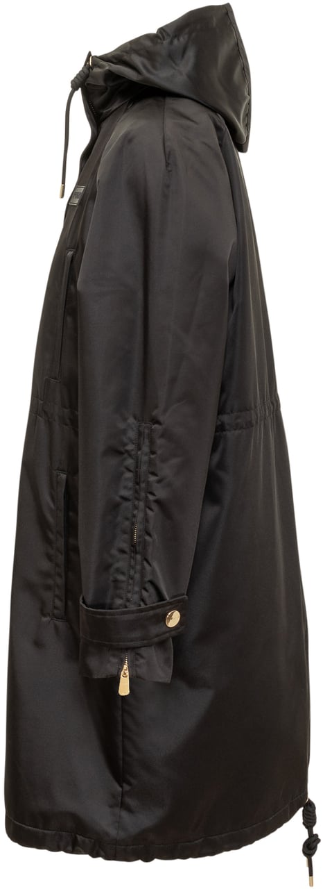 Pinko Cappotto Pinko Delma Imbottito con Cappuccio Zwart