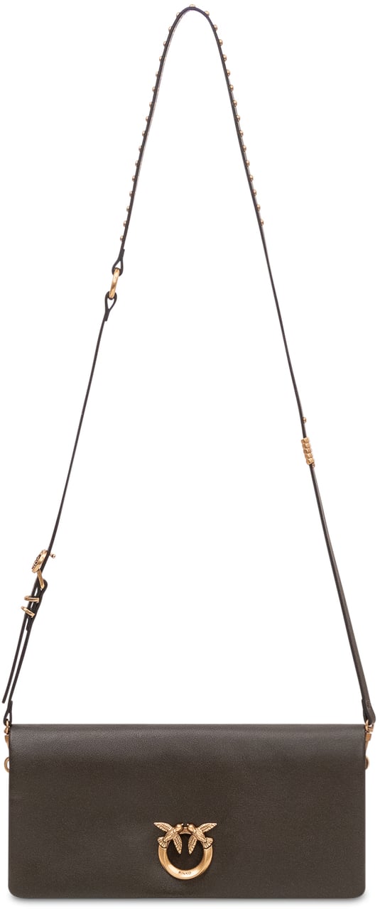 Pinko Borsa Click Soft Orizzontale con Patta Bruin