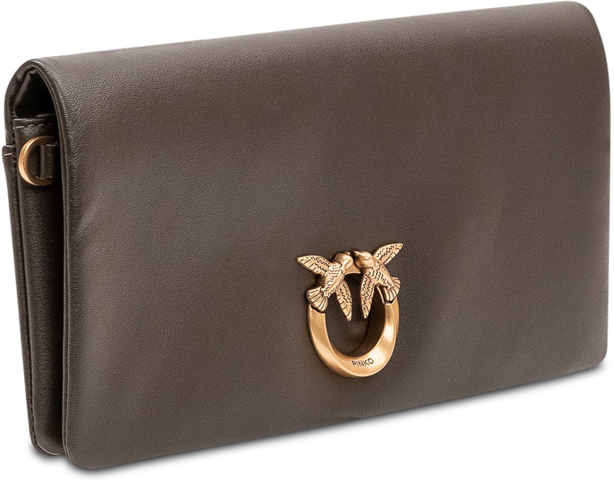 Pinko Borsa Click Soft Orizzontale con Patta Bruin