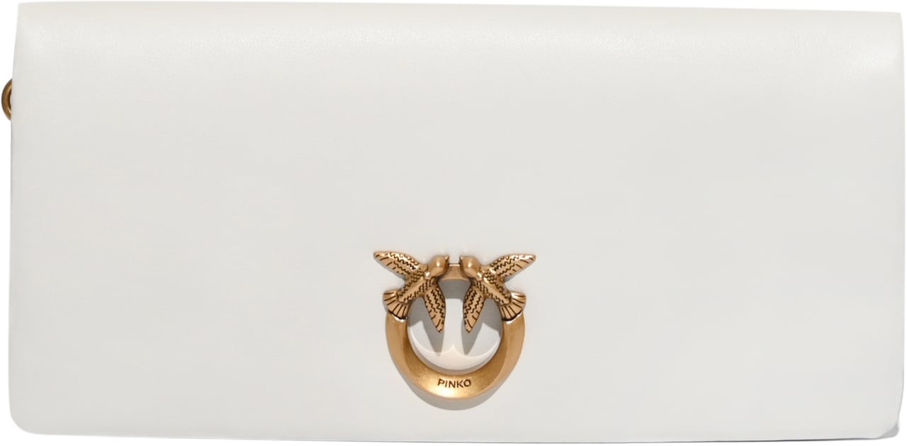 Pinko Bags Bianco Nemboantique Gold Wit