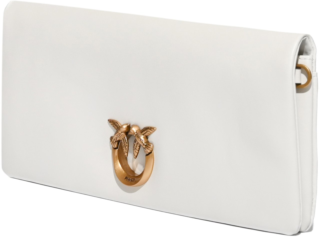 Pinko Bags Bianco Nemboantique Gold Wit